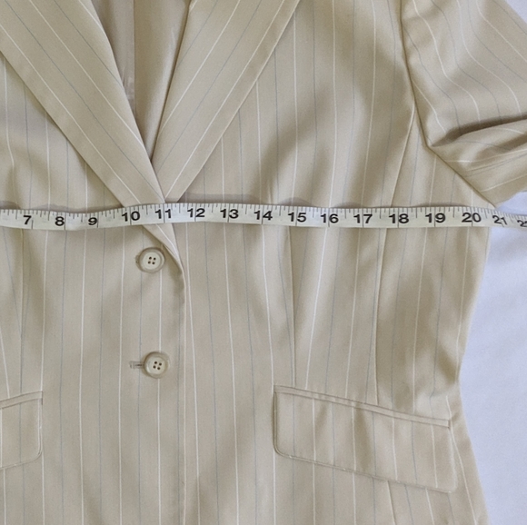 Antonio Melani Pinstripe Two Piece Pant Suit - Picture 11 of 16